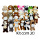 Kit - 20 Animais sortidos