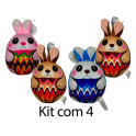 Kit: 6 Coelho Ovo