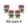 Kit: 4 Ursos de Laço