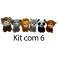 Kit - 12 Animais sortidos