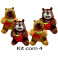 Urso coração love kit com 6