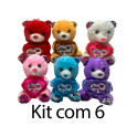 Kit: 6 Ursos para cesta