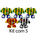 Kit: 5 Corações de pé Torcedor