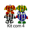 Kit: 5 Corações de pé Torcedor