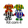 Kit: 5 Corações de pé Torcedor