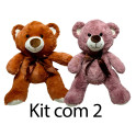 Kit: 2 Ursos de Laço