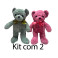 Kit: 2 Ursos de Laço