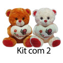 Kit: 5 Ursos Coração Te Amo