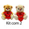 Kit: 2 Urso Com Coração
