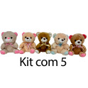 Kit: 4 Ursos Coração