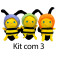 Kit: 4 Abelhas