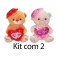 Kit: 3 Urso Com Coração