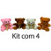 Kit: 5 Ursos com Laço nº2