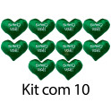 Kit: 10 Cora&ccedil;&otilde;es P Verde