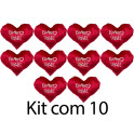 Kit: 10 Cora&ccedil;&otilde;es P Vermelhos
