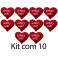 Kit: 10 Corações M