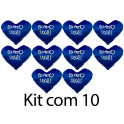 Kit: 10 Cora&ccedil;&otilde;es Azul G