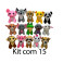 Kit: 15 Animais Sortidos 