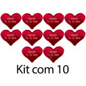 Kit: 10 Cora&ccedil;&otilde;es P M&atilde;e