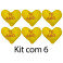 Kit: 6 Corações PP 