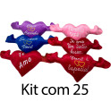 Kit: 25 Corações M com Braço (Mix de Cores)