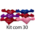 Kit: 30 Corações P para Cestas 