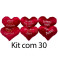 Kit: 30 Corações P Vermelhos