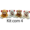 Urso amor kit com 4