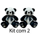 Urso panda kit com 2