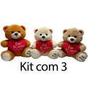 Kit: 3 Urso Foffys G