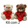Kit: 2 Urso Com Coração