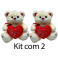 Kit: 2 Ursos Coração 