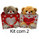 Kit: 3 Urso Coração Amor
