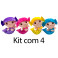 Kit- 4 Sereias Coloridas